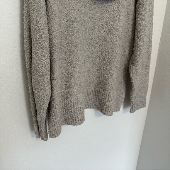 UGG Fluffy Soft Cozy Pullover Hoodie Side Slits Light Gray Size XL Women’s - Picture 7 of 8